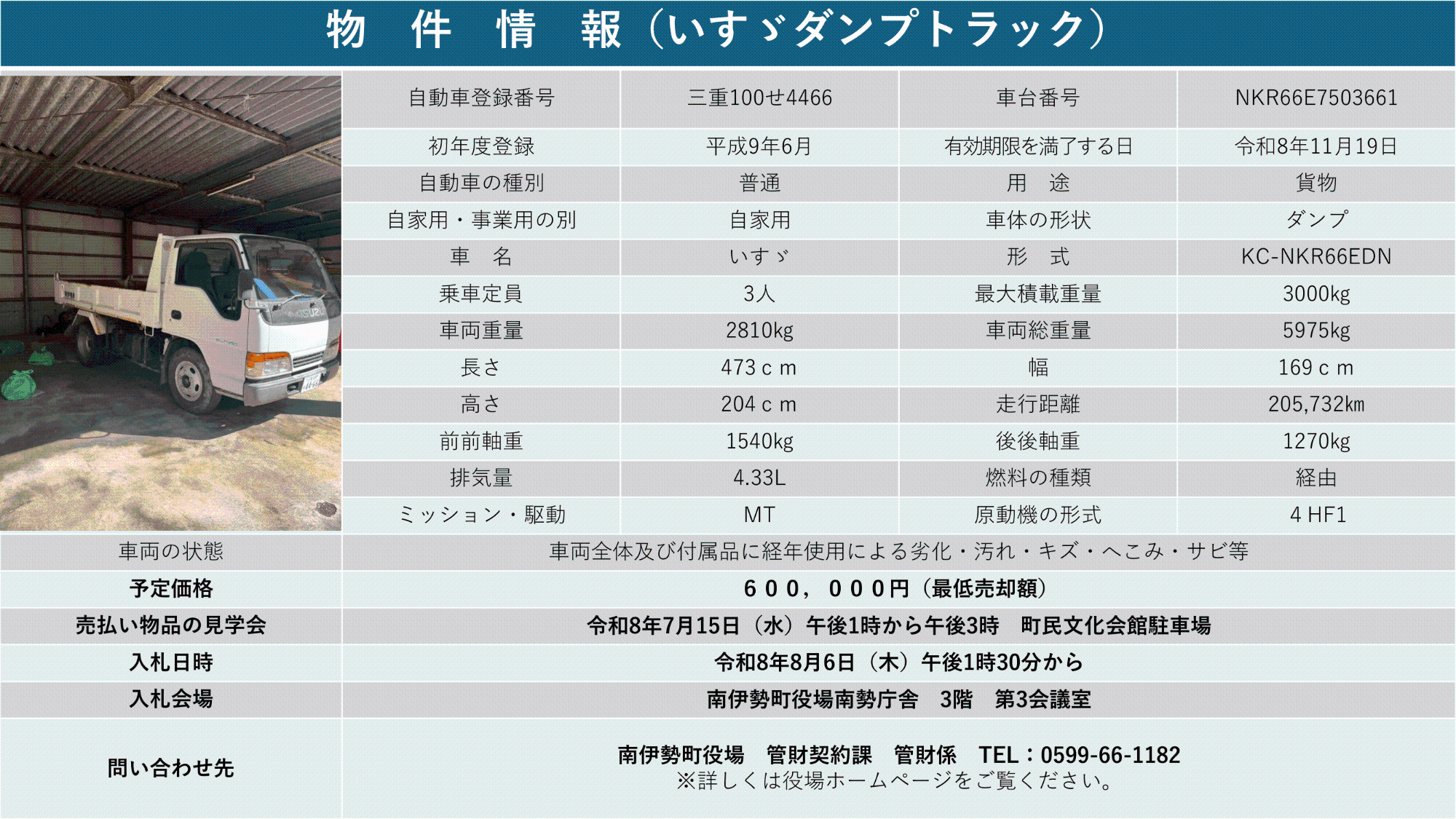 物件情報(ダンプ)