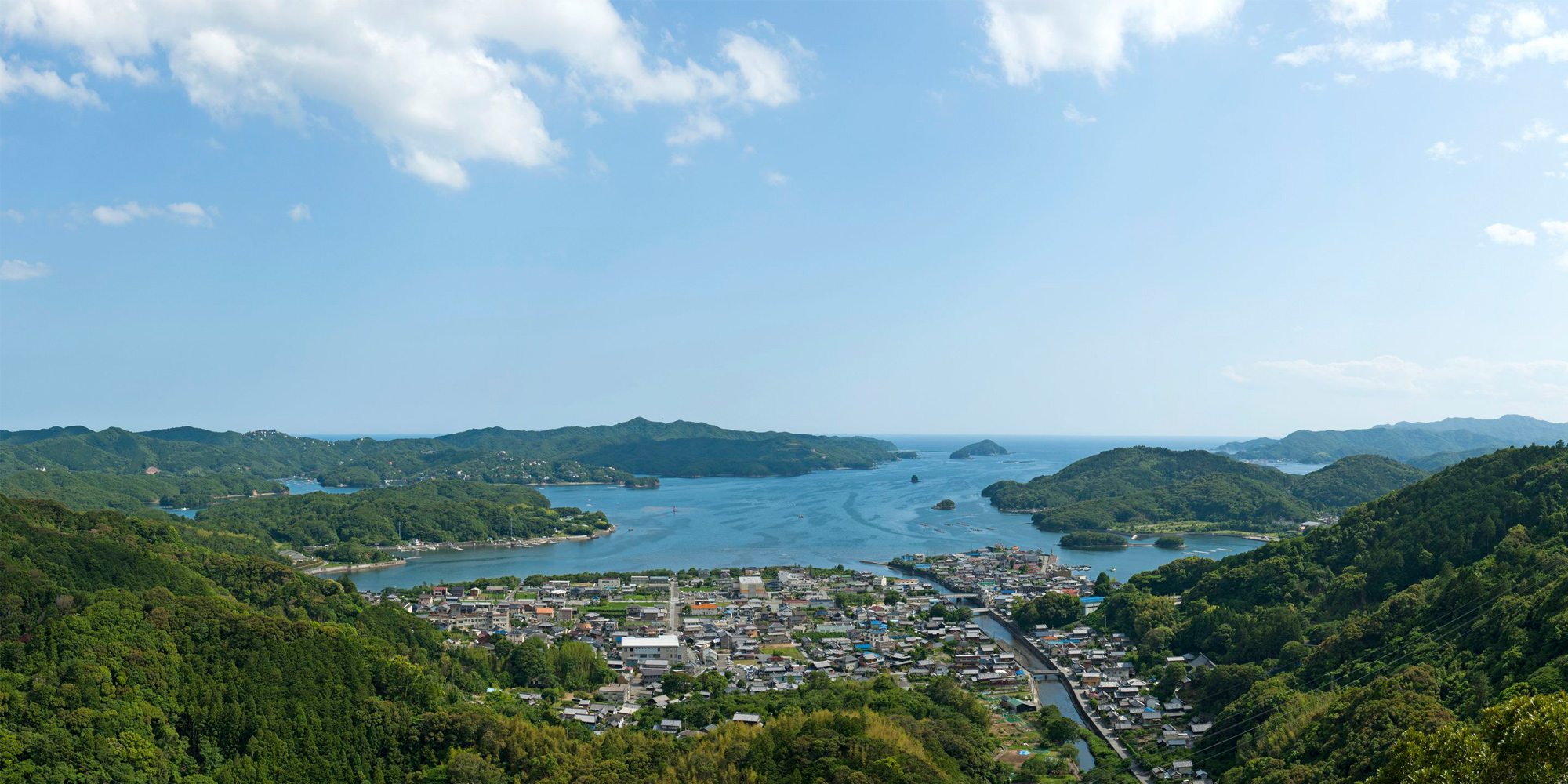 五ヶ所浦 浅間山からの眺めを撮った写真