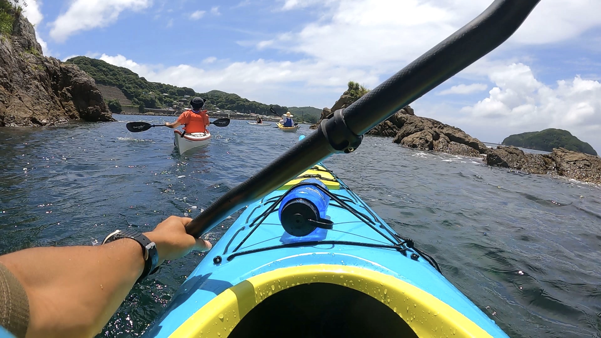 贄浦湾シーカヤック（胸部視点）